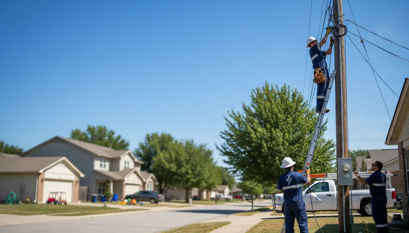 Residential electrician providing installation services in Hallwood, VA